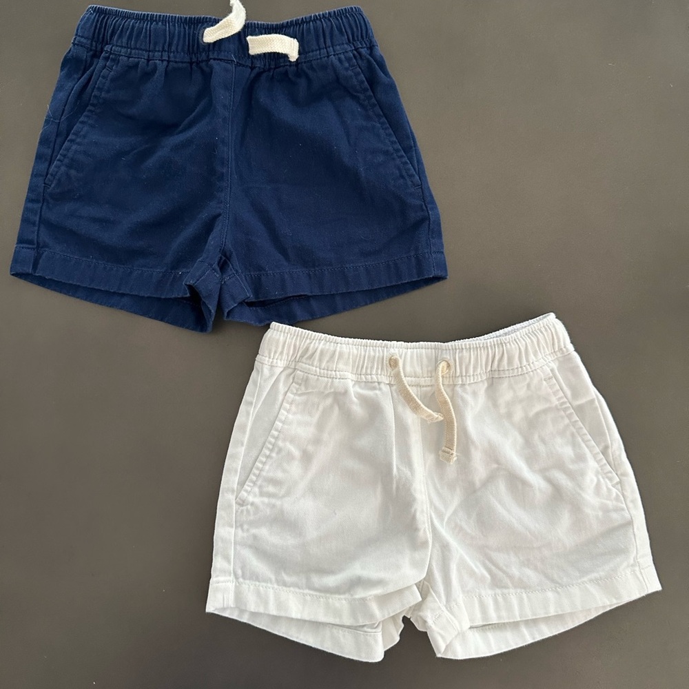 NWOT Crewcuts Navy and White Kids Shorts Set